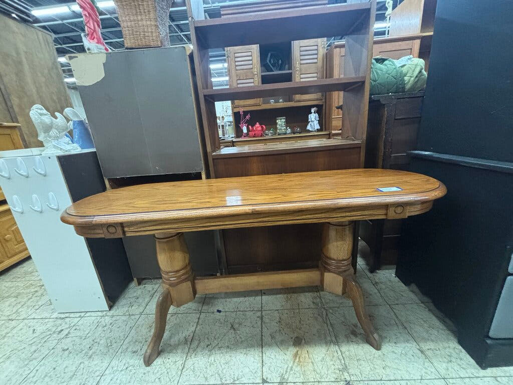 Wood Oblong Sofa Table