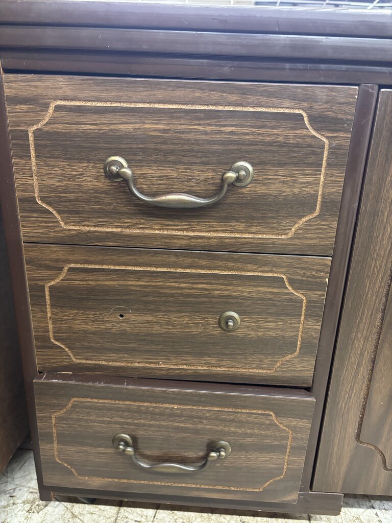 Vntg Hideaway Sewing Table