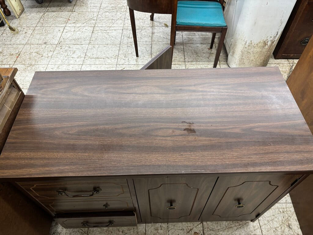 Vntg Hideaway Sewing Table