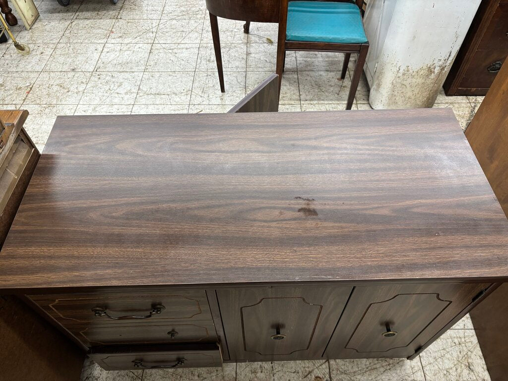 Vntg Hideaway Sewing Table