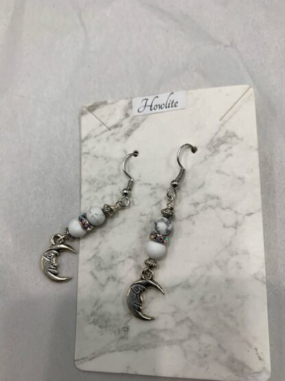 Earrings - Howlite