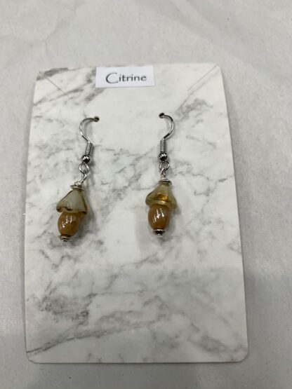 Earrings - Citrine