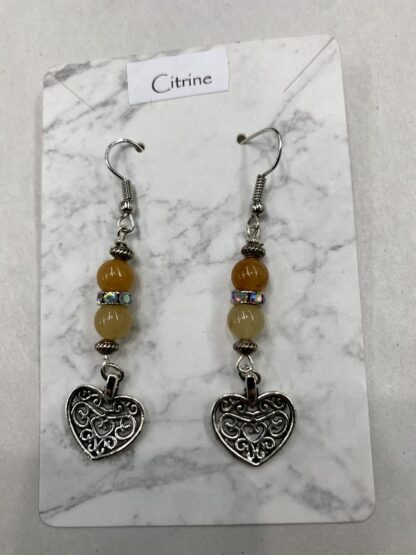 Earrings - Citrine