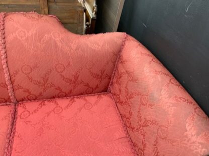 Vintage Red Sofa - Image 5